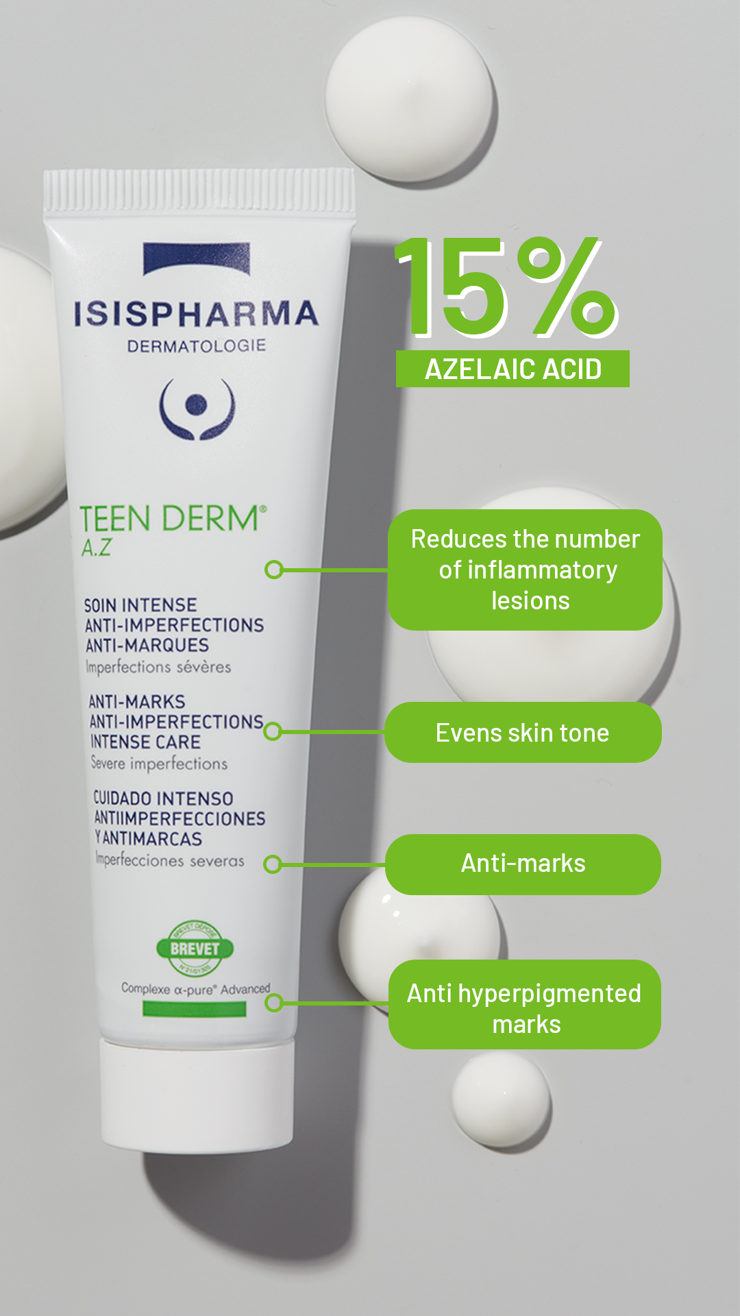 TEEN DERM ® A.Z. Azelaic Cream | Acne Prone Skin 40ml