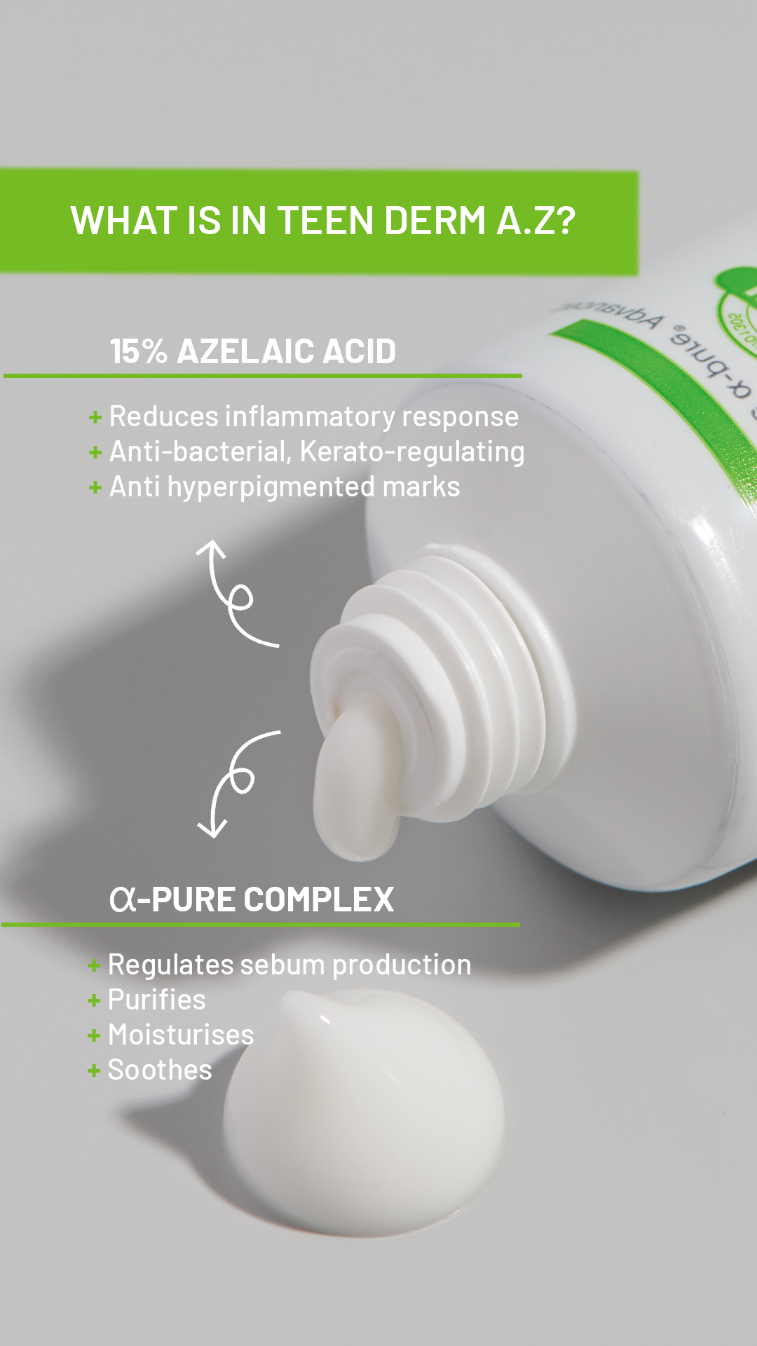TEEN DERM ® A.Z. Azelaic Cream | Acne Prone Skin 40ml