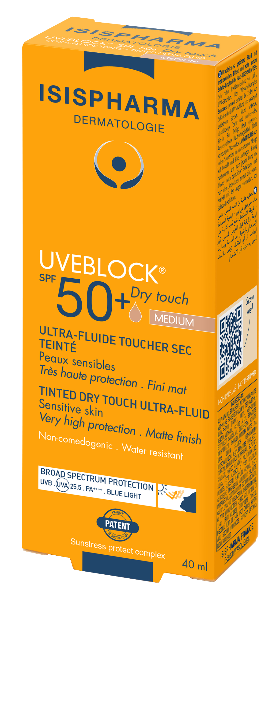 UVEBLOCK® SPF 50 Dry Touch Medium Tinted | Oily Skin 40ml